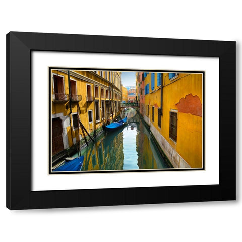 When Water Meets Color Black Modern Wood Framed Art Print with Double Matting by Heine, Ben