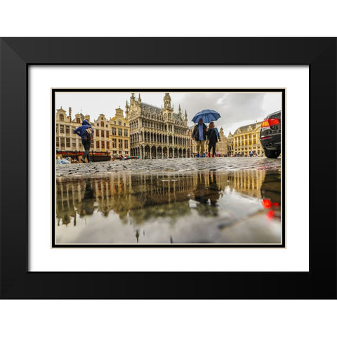 BEN08855 Black Modern Wood Framed Art Print with Double Matting by Heine, Ben