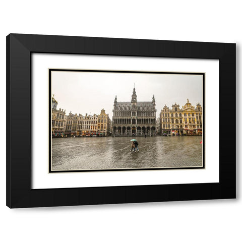 BEN08913 Black Modern Wood Framed Art Print with Double Matting by Heine, Ben