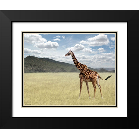 Once Upon a Time in Kenya - 3 Black Modern Wood Framed Art Print with Double Matting by Heine, Ben