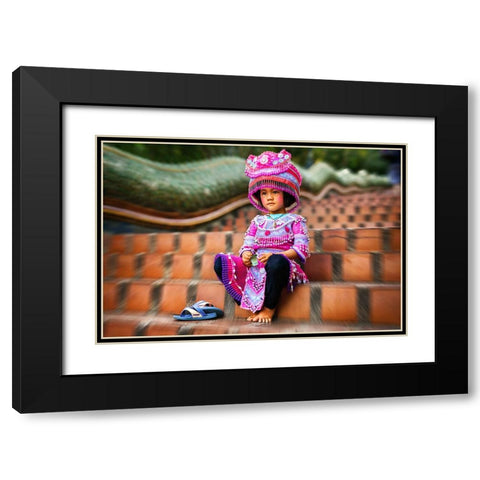 Thai Girl Thailand - 200 Black Modern Wood Framed Art Print with Double Matting by Heine, Ben