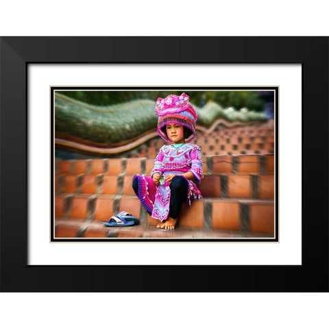 Thai Girl Thailand - 200 Black Modern Wood Framed Art Print with Double Matting by Heine, Ben