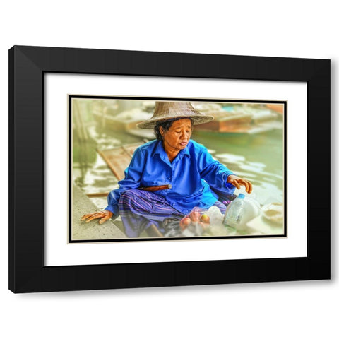 Thailand - 113 Black Modern Wood Framed Art Print with Double Matting by Heine, Ben