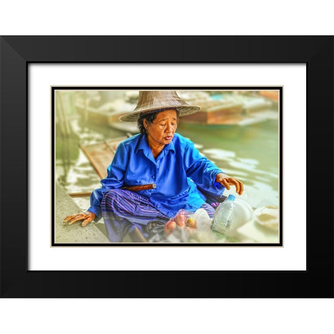 Thailand - 113 Black Modern Wood Framed Art Print with Double Matting by Heine, Ben