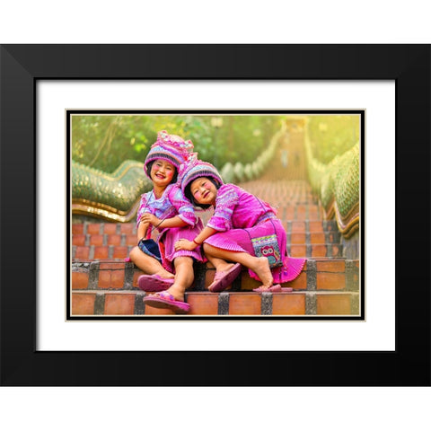 Thailand - 205 Black Modern Wood Framed Art Print with Double Matting by Heine, Ben