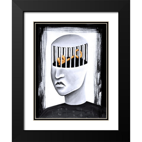 The Key to Your Soul Black Modern Wood Framed Art Print with Double Matting by Heine, Ben