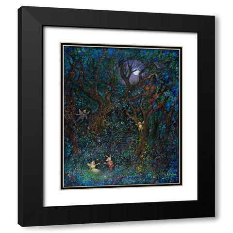 Midsummer Nights Dream Black Modern Wood Framed Art Print with Double Matting by Bell, Bill