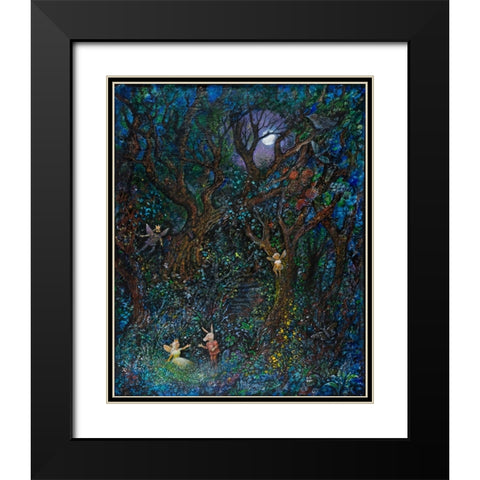Midsummer Nights Dream Black Modern Wood Framed Art Print with Double Matting by Bell, Bill