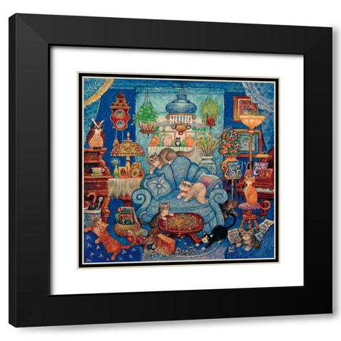 14 Black Modern Wood Framed Art Print with Double Matting by Bell, Bill