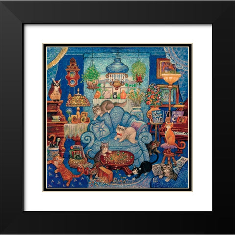 14 Black Modern Wood Framed Art Print with Double Matting by Bell, Bill