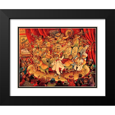 Hidi Ho Black Modern Wood Framed Art Print with Double Matting by Bell, Bill