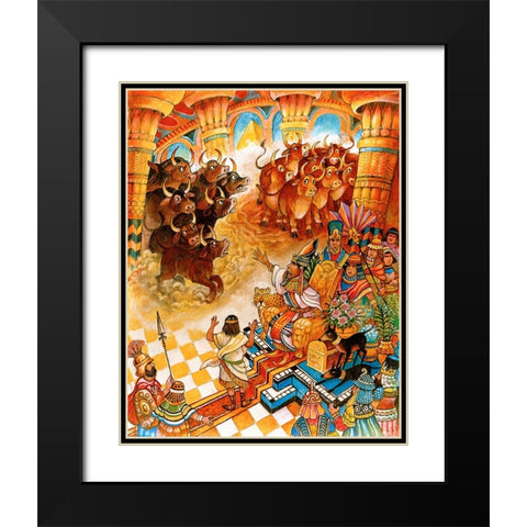 30 Black Modern Wood Framed Art Print with Double Matting by Bell, Bill