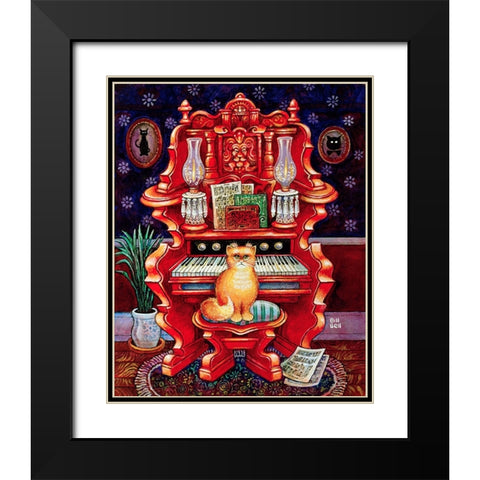 Malcomn Black Modern Wood Framed Art Print with Double Matting by Bell, Bill