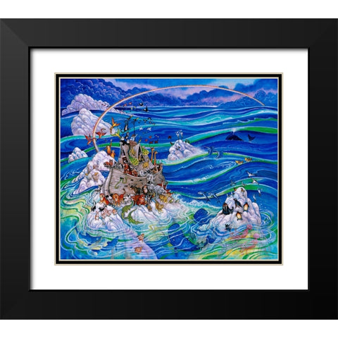 Noahs Triumph Black Modern Wood Framed Art Print with Double Matting by Bell, Bill
