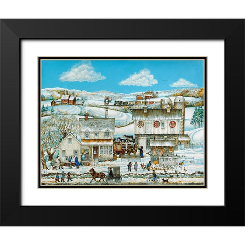 Cold And Clear Black Modern Wood Framed Art Print with Double Matting by Bell, Bill