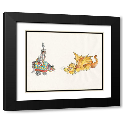 21A - Medival Black Modern Wood Framed Art Print with Double Matting by Bell, Bill