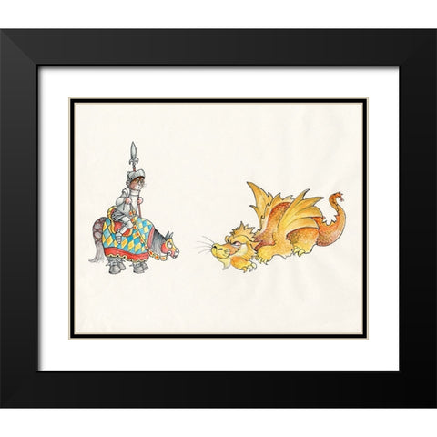 21A - Medival Black Modern Wood Framed Art Print with Double Matting by Bell, Bill