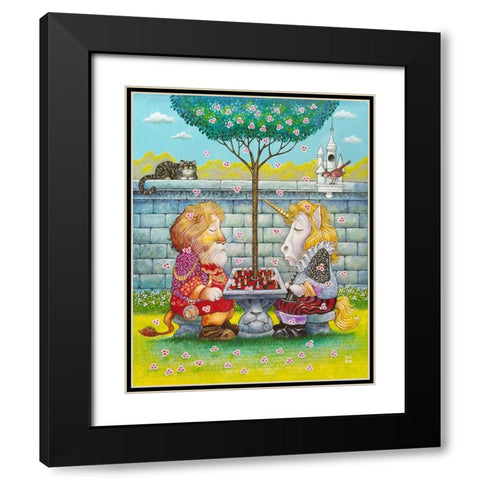 Bored Same Black Modern Wood Framed Art Print with Double Matting by Bell, Bill