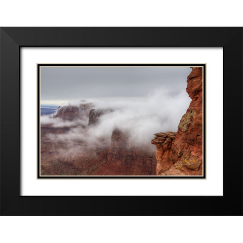 Creation Black Modern Wood Framed Art Print with Double Matting by Sherrell, Bill