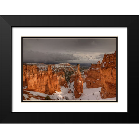 Stormy Sunlight Black Modern Wood Framed Art Print with Double Matting by Sherrell, Bill