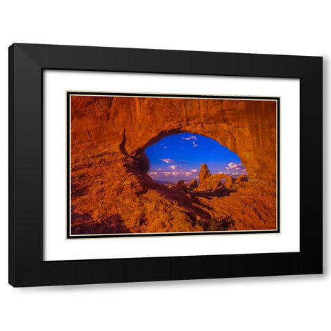 Windows To The Past Black Modern Wood Framed Art Print with Double Matting by Sherrell, Bill