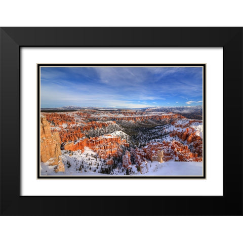 Transformation At Bryce Canyon Black Modern Wood Framed Art Print with Double Matting by Sherrell, Bill