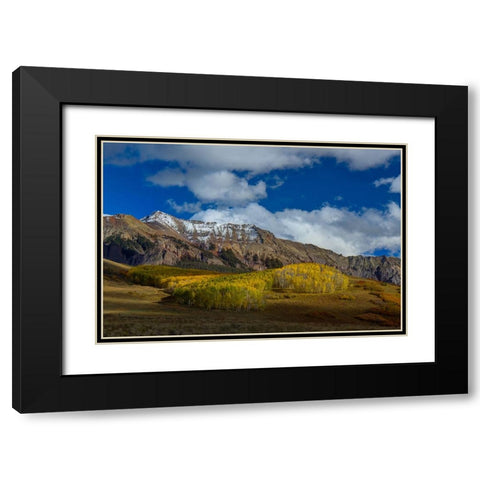 A Colorado Autumn Black Modern Wood Framed Art Print with Double Matting by Sherrell, Bill