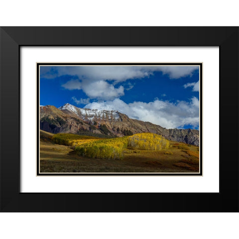 A Colorado Autumn Black Modern Wood Framed Art Print with Double Matting by Sherrell, Bill