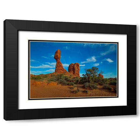 Balanced Rock-Utah 2 Black Modern Wood Framed Art Print with Double Matting by Sherrell, Bill