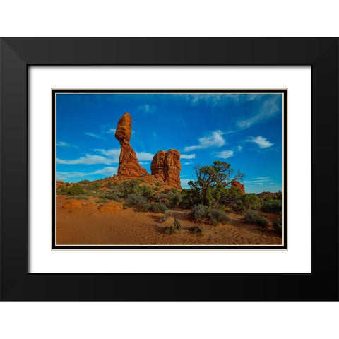 Balanced Rock-Utah 2 Black Modern Wood Framed Art Print with Double Matting by Sherrell, Bill