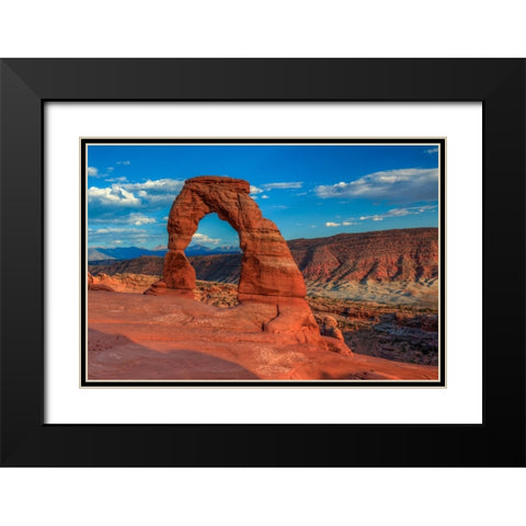 Delicate Arch 1 Black Modern Wood Framed Art Print with Double Matting by Sherrell, Bill