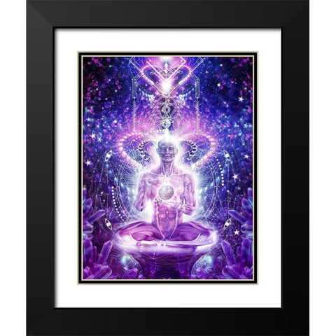 Balanced Self Black Modern Wood Framed Art Print with Double Matting by Gray, Cameron