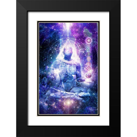 Mind Of Light Black Modern Wood Framed Art Print with Double Matting by Gray, Cameron