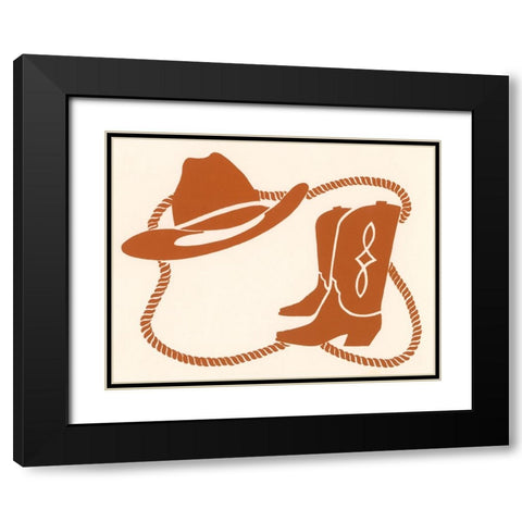 Ca143 Black Modern Wood Framed Art Print with Double Matting by Crockett Collection
