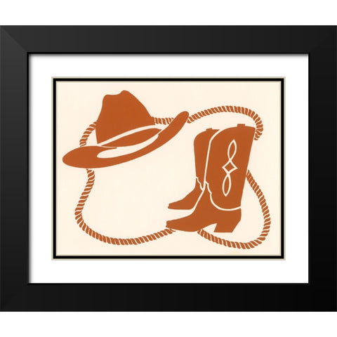 Ca143 Black Modern Wood Framed Art Print with Double Matting by Crockett Collection