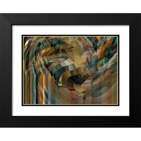 Mushrooms Forever Black Modern Wood Framed Art Print with Double Matting by Manlove, David
