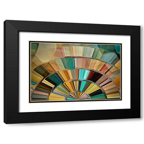 Southwestern Sunrise Black Modern Wood Framed Art Print with Double Matting by Manlove, David