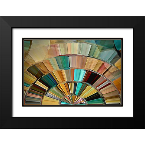 Southwestern Sunrise Black Modern Wood Framed Art Print with Double Matting by Manlove, David