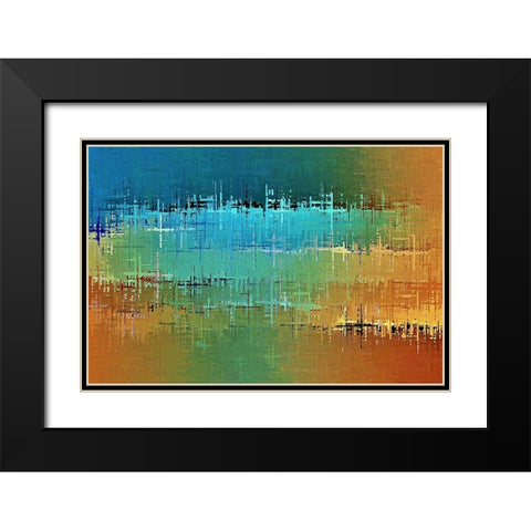 Painted Desert Black Modern Wood Framed Art Print with Double Matting by Manlove, David