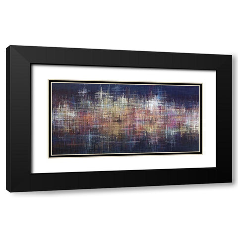 Pastel Crosses Black Modern Wood Framed Art Print with Double Matting by Manlove, David