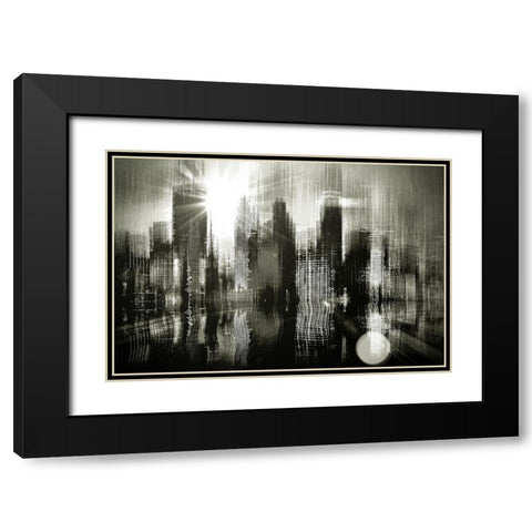 Minneapolis Apocalypse Black Modern Wood Framed Art Print with Double Matting by Manlove, David