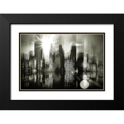 Minneapolis Apocalypse Black Modern Wood Framed Art Print with Double Matting by Manlove, David