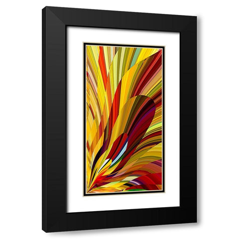 Candle Flame Black Modern Wood Framed Art Print with Double Matting by Manlove, David