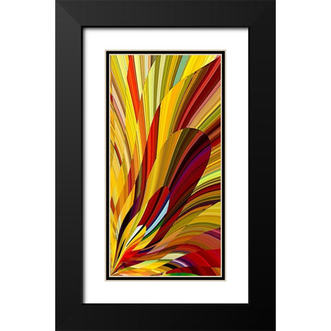 Candle Flame Black Modern Wood Framed Art Print with Double Matting by Manlove, David