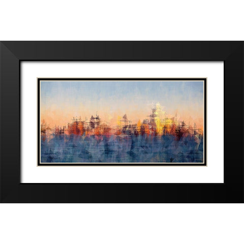 Metro Morning 2 Black Modern Wood Framed Art Print with Double Matting by Manlove, David