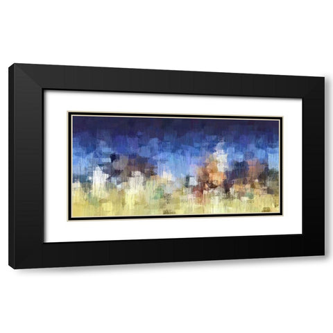 My City Digital Black Modern Wood Framed Art Print with Double Matting by Manlove, David