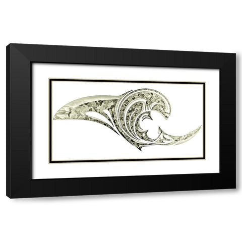 Alien Emergence Insignia Black Modern Wood Framed Art Print with Double Matting by Manlove, David