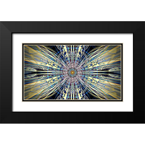 Plasmology Black Modern Wood Framed Art Print with Double Matting by Manlove, David