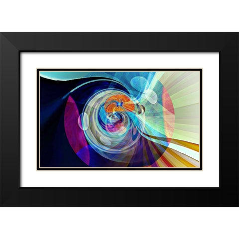 0Z2 Black Modern Wood Framed Art Print with Double Matting by Manlove, David