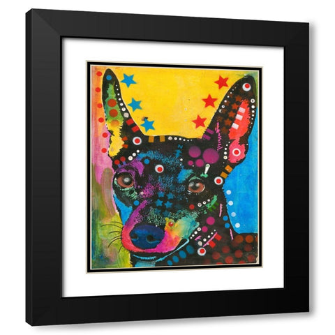 Portrait of a Pup Black Modern Wood Framed Art Print with Double Matting by Dean Russo Collection